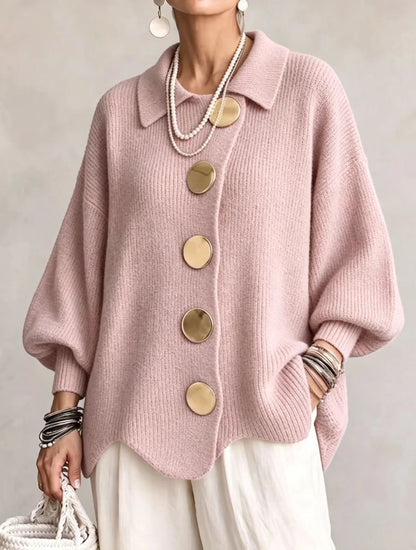 V-neck long sleeved women's top jacket