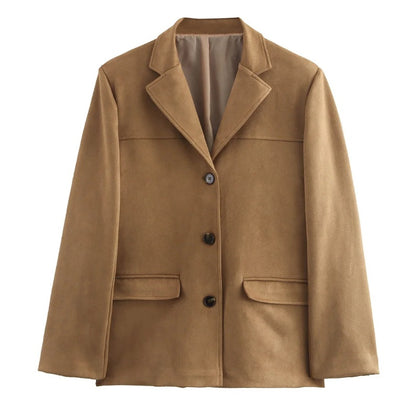 Retro suede jacket jacket